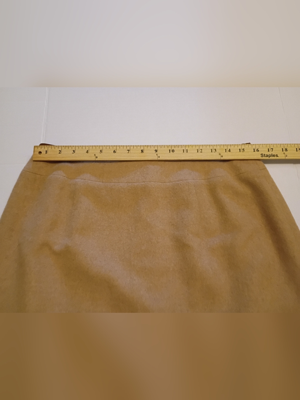 VTG Talbots Camel Hair Maxi A-Line Skirt Sz 12 - Picture 6 of 8